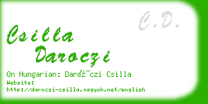 csilla daroczi business card